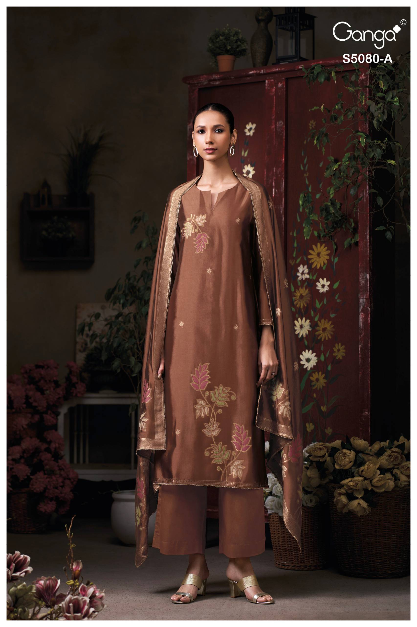 SAOIRSE 5080 Series By GANGA FASHION Stylish Beautiful Colourful PURE VISCOSE Dresses At Wholesale Price
